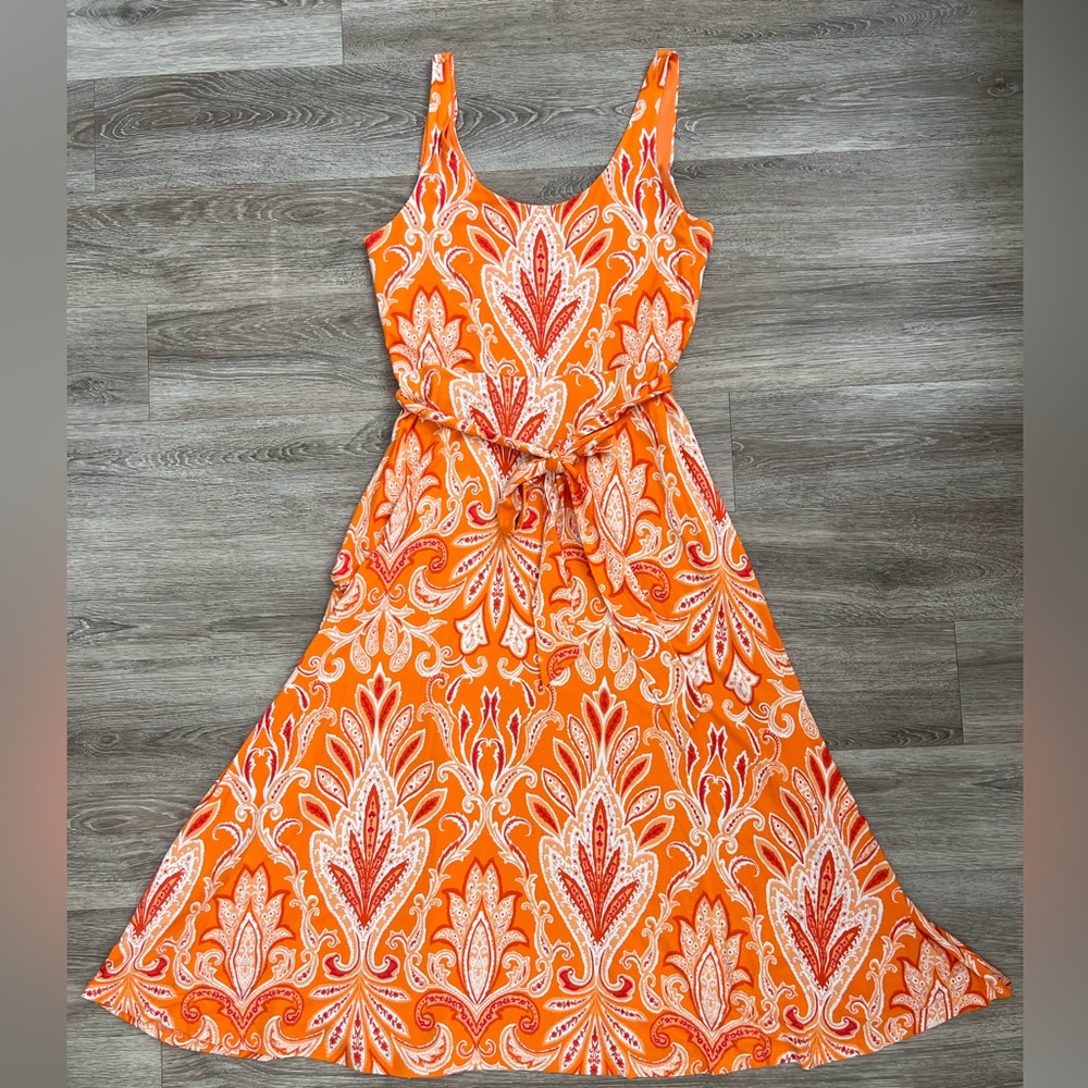 Loft Sleeveless Knit Sundress Scoop Neck M